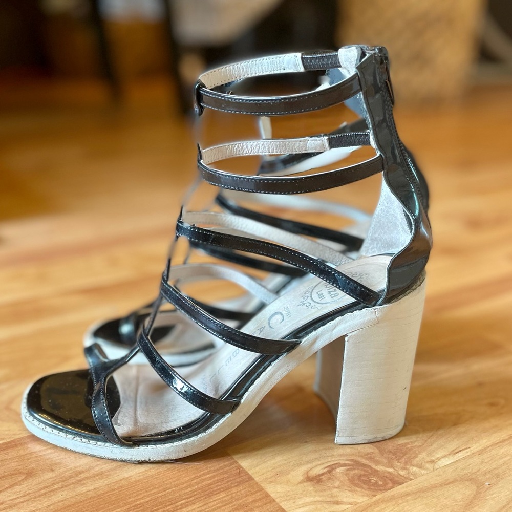 Jeffrey Campbell Encased block heeled sandals